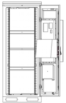 2U Outdoor Telecom Cabinet Telecommunication Equipment LionRock ODM